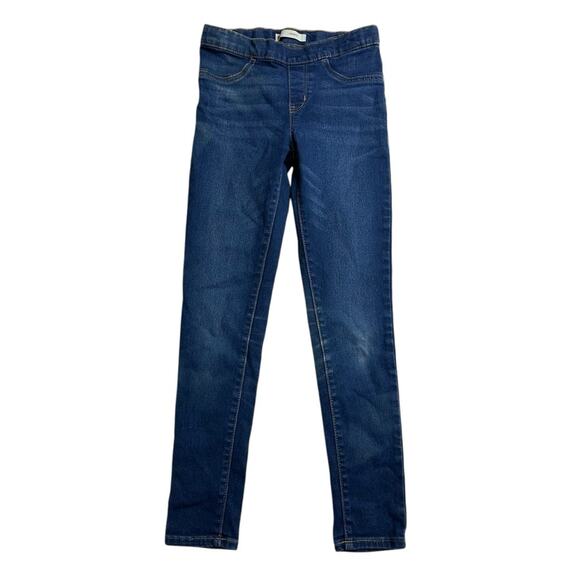 Levi's Denim Jeggings Leggings Girls Size 12 Regular Adjustable Waist - Picture 2 of 5